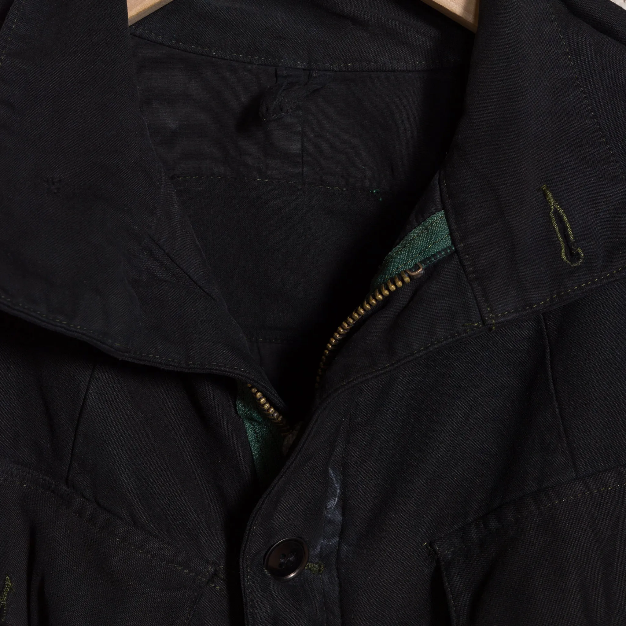 1980's European Four Pocket Parka in Black