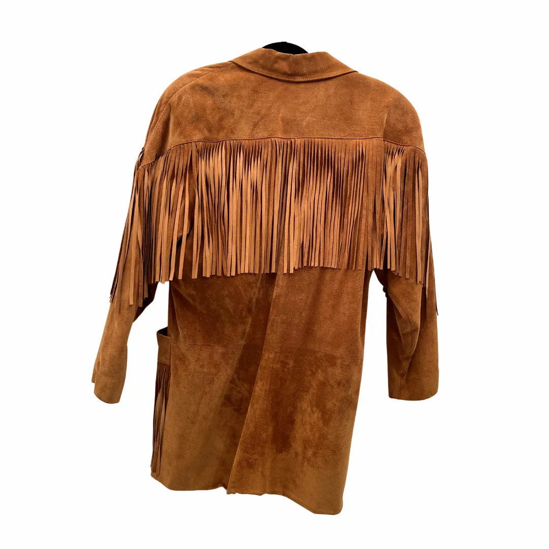 1980s Tan Fringe Jacket