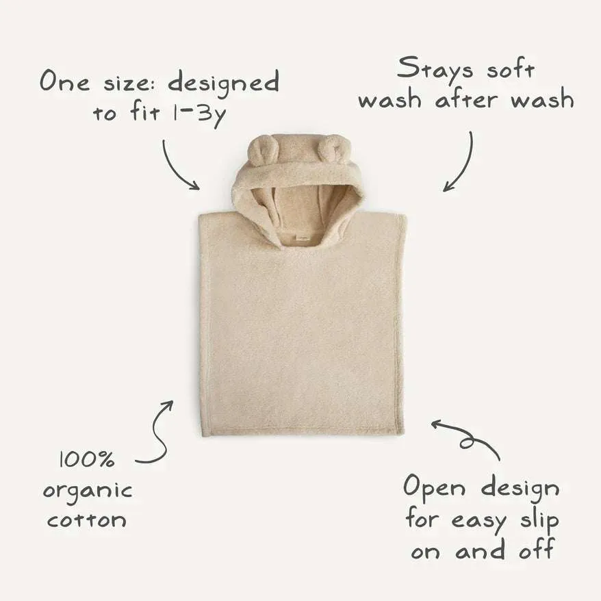 Bear Poncho Towel (Blush)