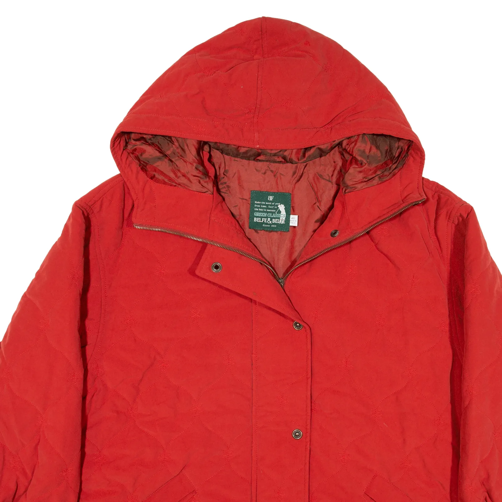 BELFE & BELFE Parka Jacket Red Womens XL