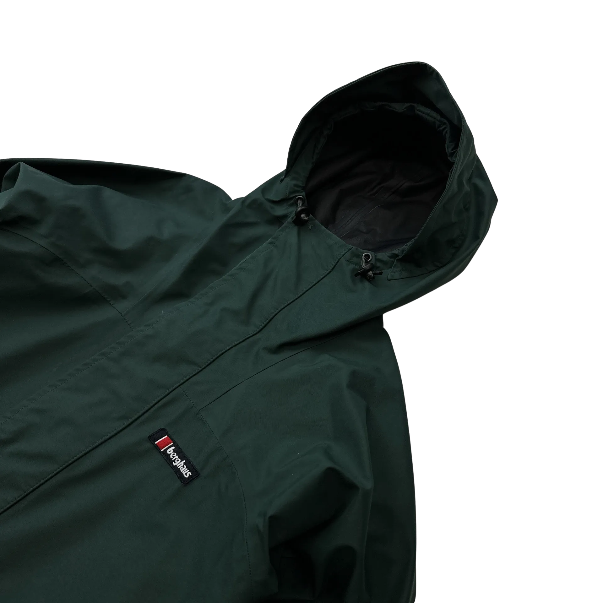 Berghaus Dark Green Vintage Goretex Long Parka Raincoat - Small