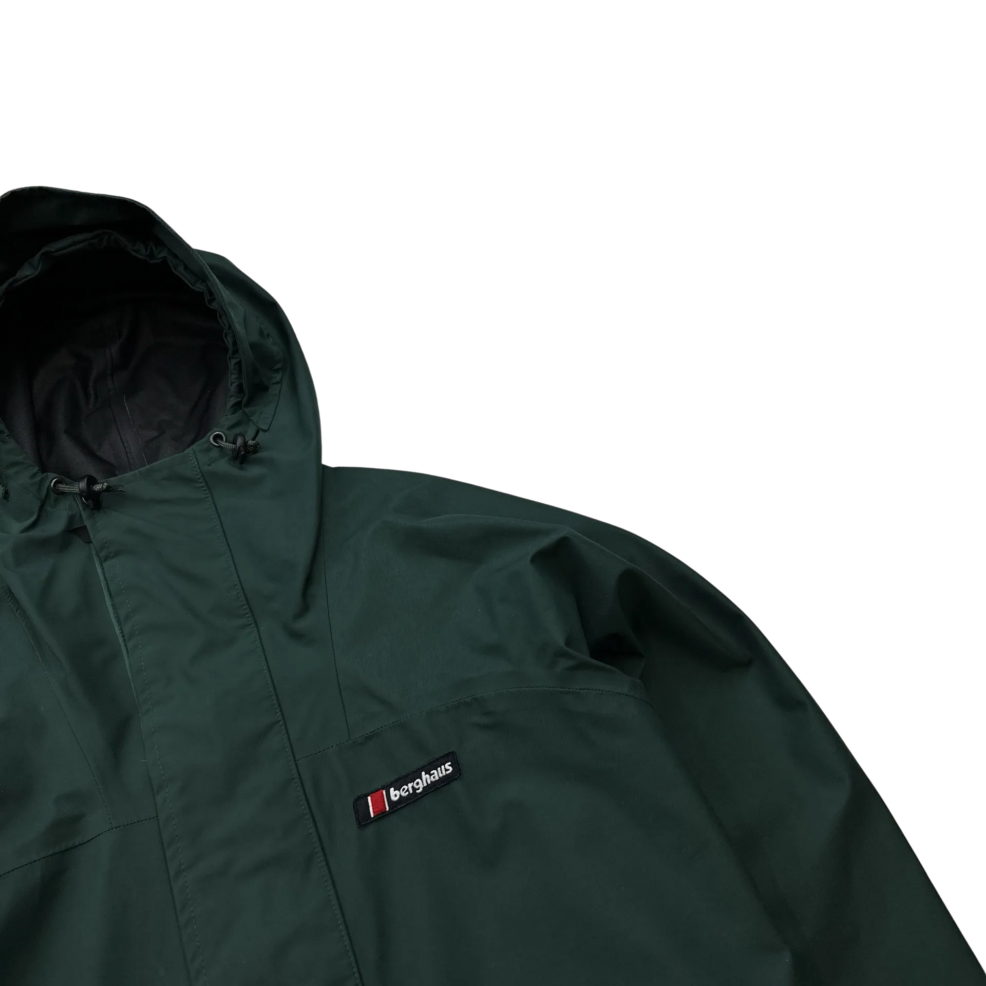Berghaus Dark Green Vintage Goretex Long Parka Raincoat - Small