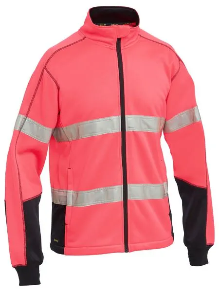 Bisley Men's Taped Hi Vis Zip Front Fleece - BK6611T
