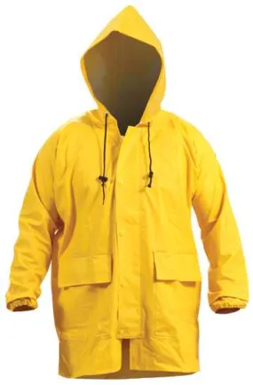 Bison, Premium Weight PVC Parka (Each) - Yellow - Size: 4XL