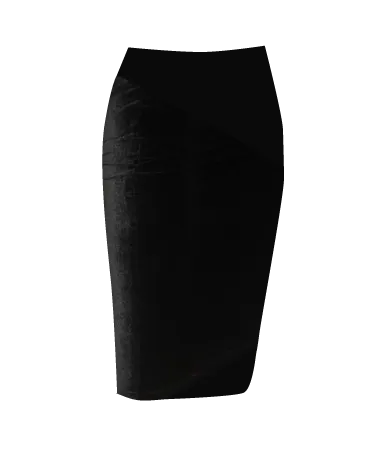 BLACK VELVET MIDI SKIRT SIZE 20-22 ladies