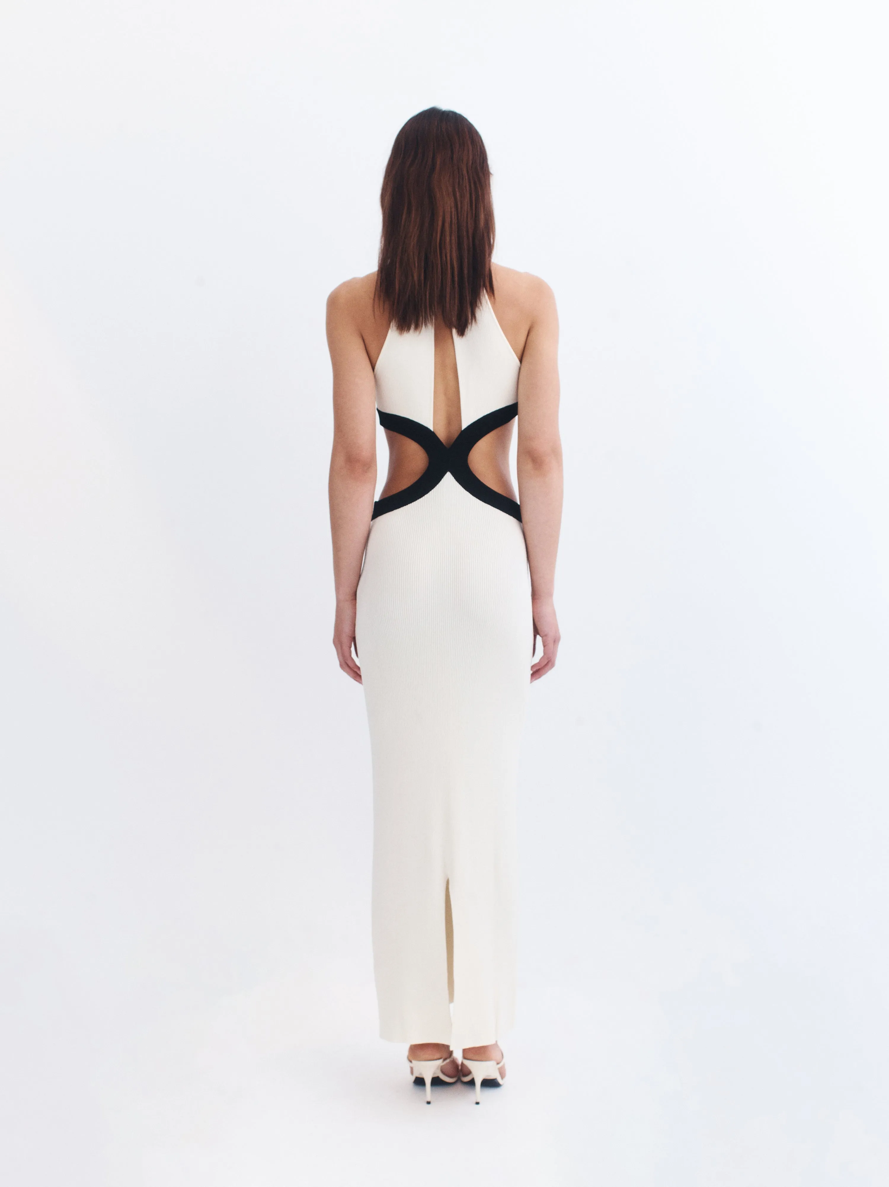 Bridget Dress - Cream/Black