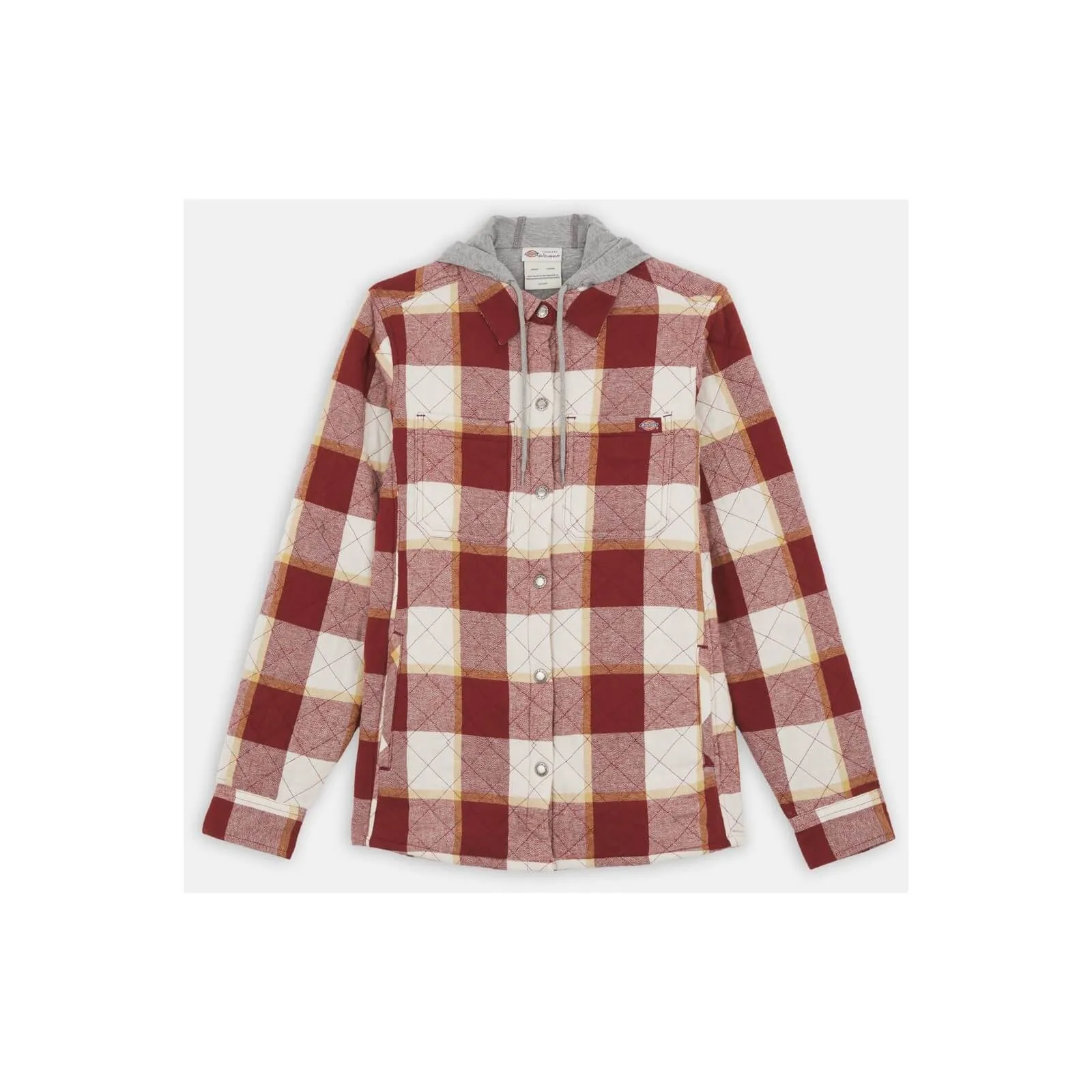 Dickies Womens Flannel Quilted Shirt Jacket