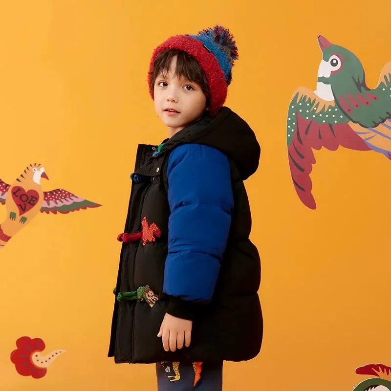 DRAGON YEAR COLOR BLOCK DOWN PARKA
