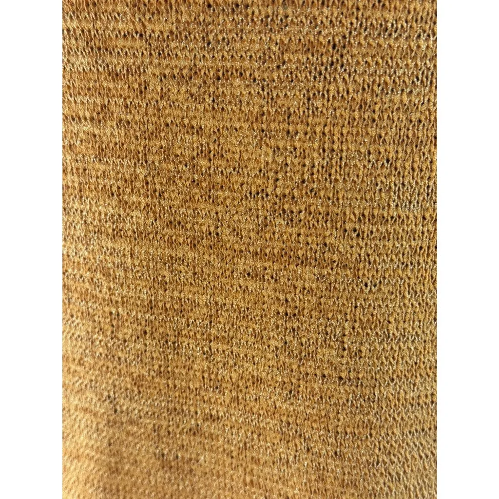 EDIT BY NINE Women's Orange Knit Sleeveless Side-Slit Halter Dress SZ M