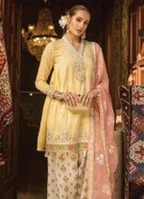 Elegant Punjabi Suit in Yellow Color #J6121