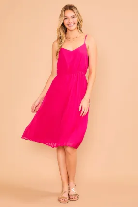 Eliza Pleated Midi Dress- FINAL SALE ITEM