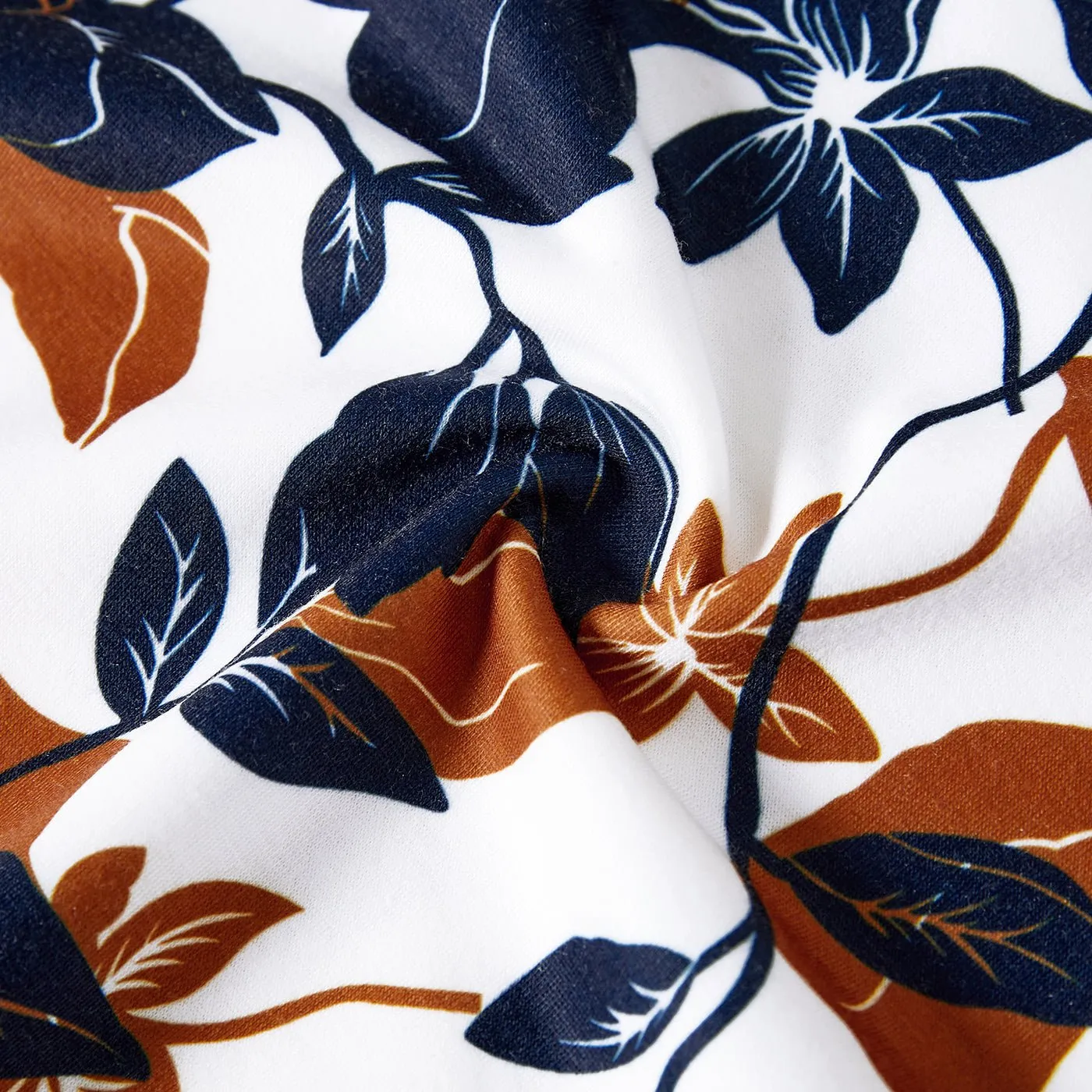 Family Matching Allover Floral Print and Colorblock Pullover