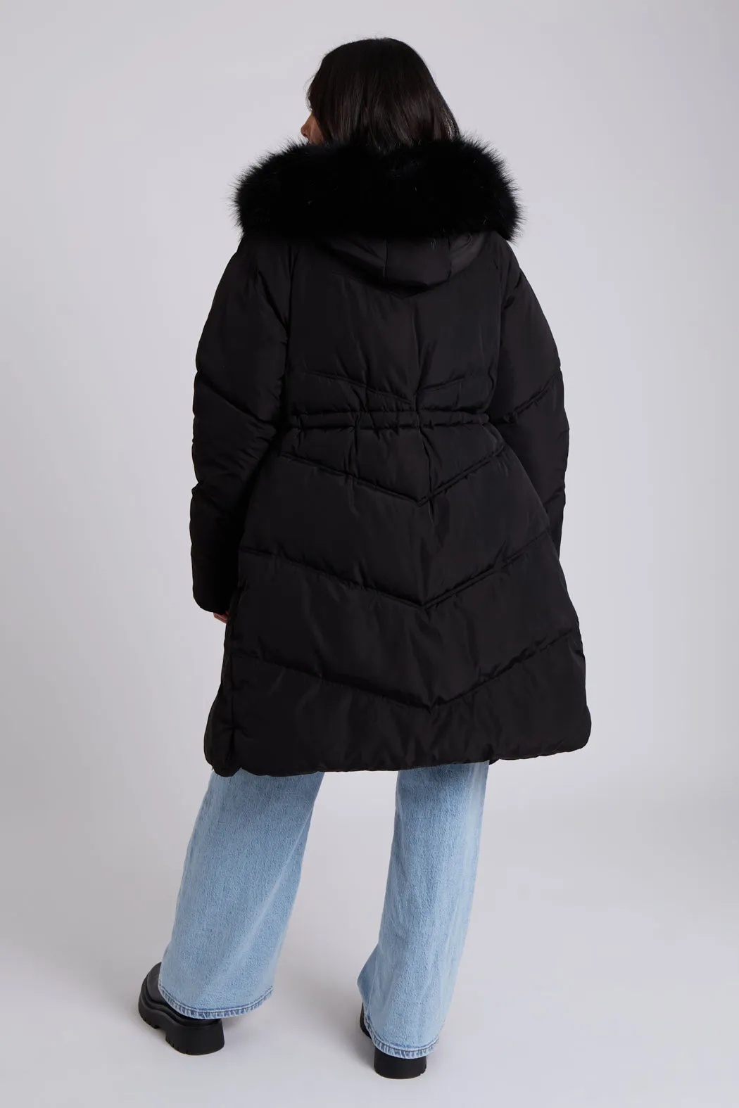 Faux Fur Padded Parka