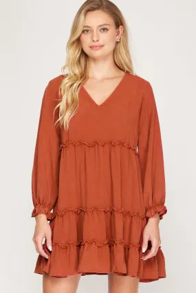 FINAL SALE All Kinds Of Happy Tiered Dress
