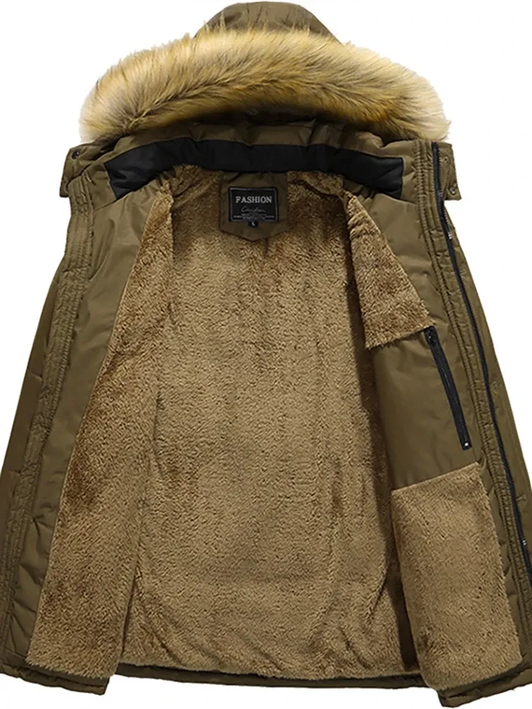 Grijsou - Parka Winterjas Heren – Warm Gevoerd met Afneembare Bontkraag en Capuchon