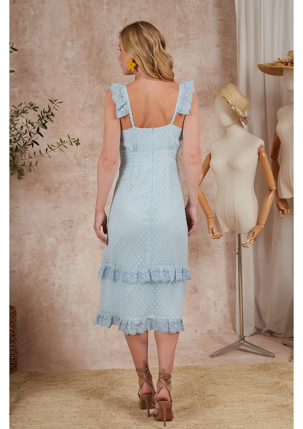 Hope & Ivy Elea Dress Powder Blue