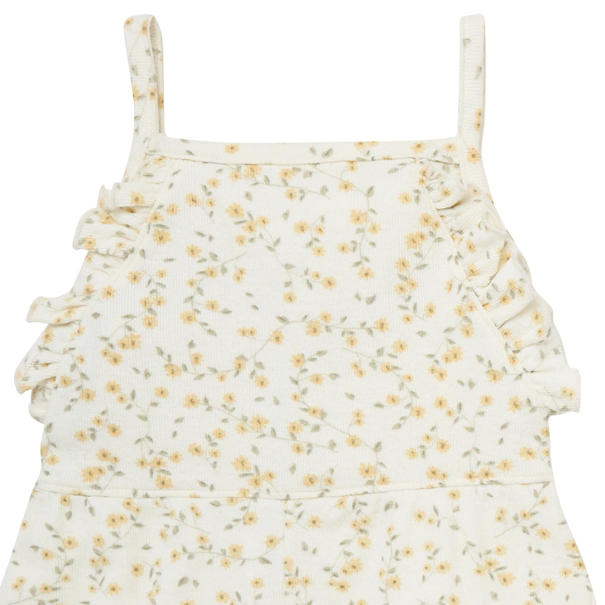 Infant & Toddler Girls Ivory Vines Ruffle Romper