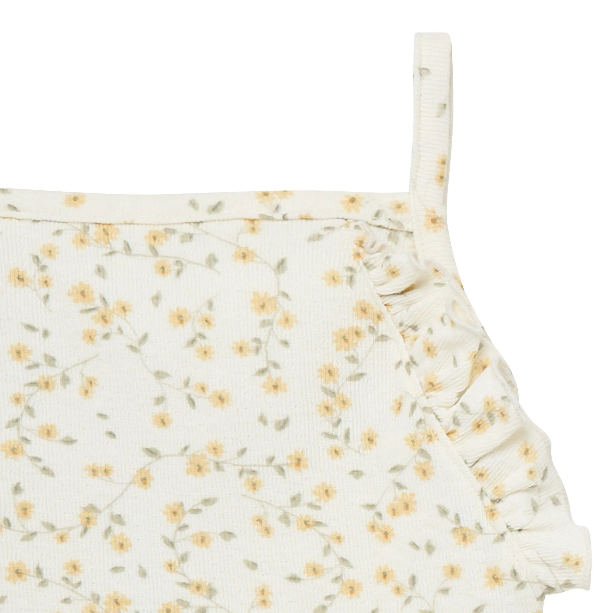 Infant & Toddler Girls Ivory Vines Ruffle Romper