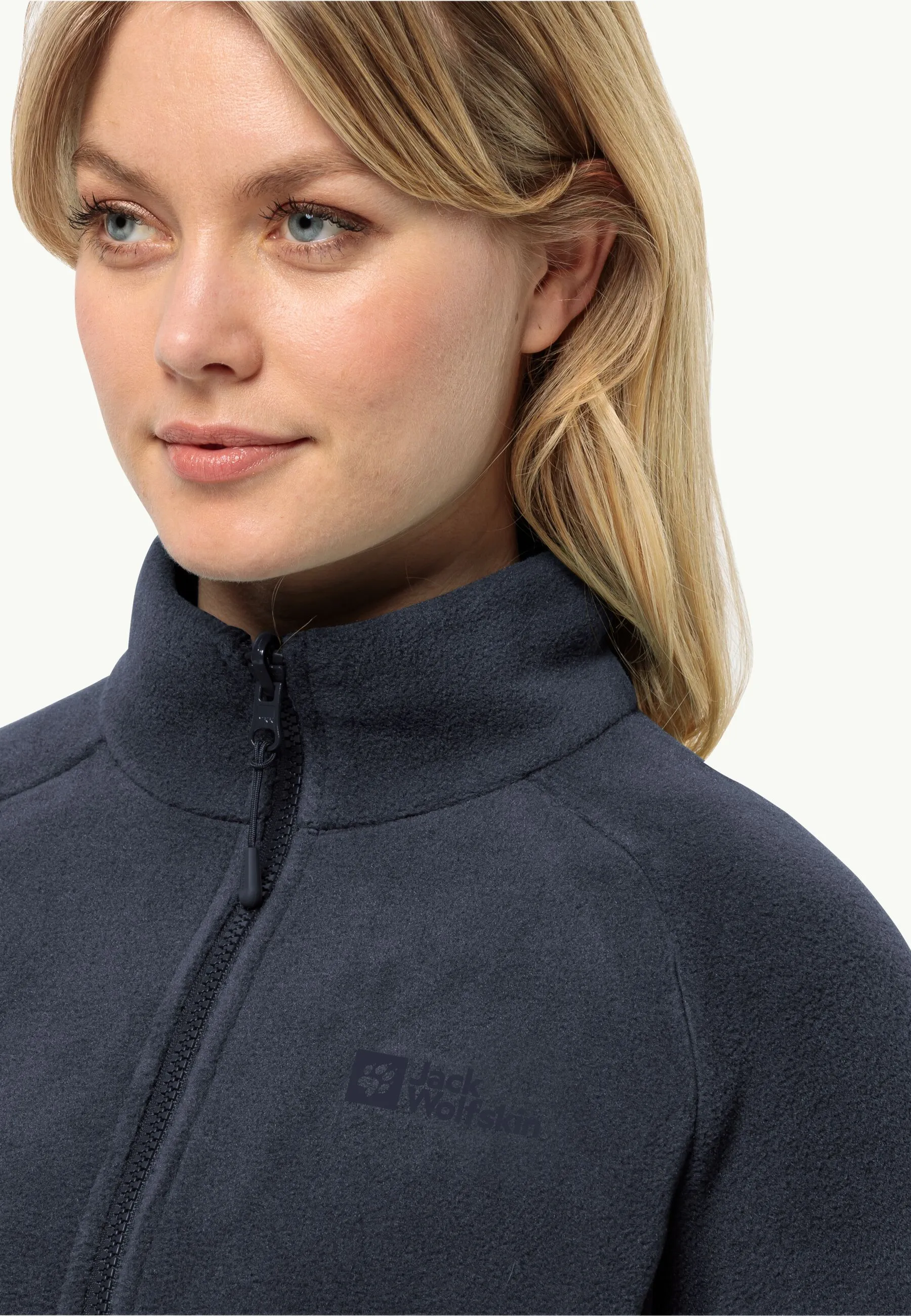 Jack Wolfskin Moonrise Full Zip Fleece Womens Night Blue