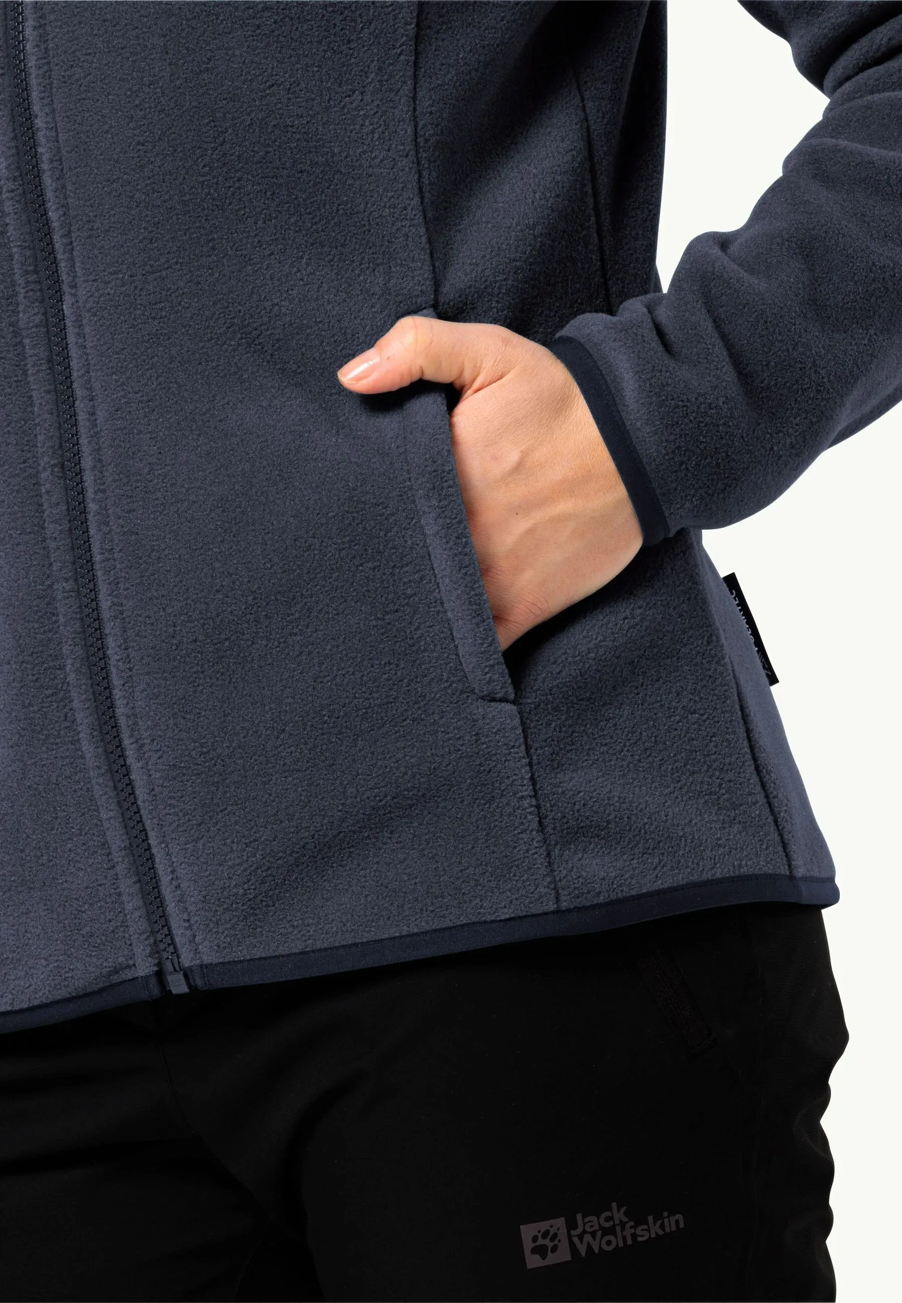 Jack Wolfskin Moonrise Full Zip Fleece Womens Night Blue