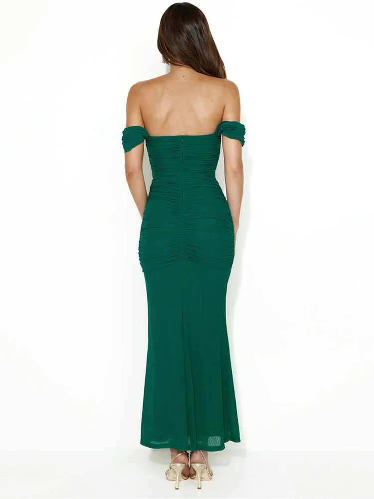 Laura Off-shoulder Bodycon Maxi Dress