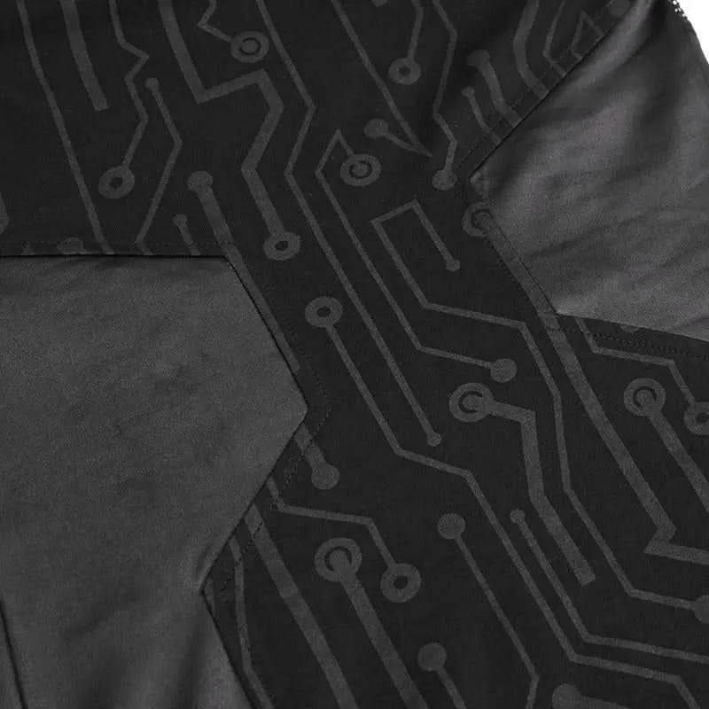 'Levitate' Cyberpunk Printed Dress