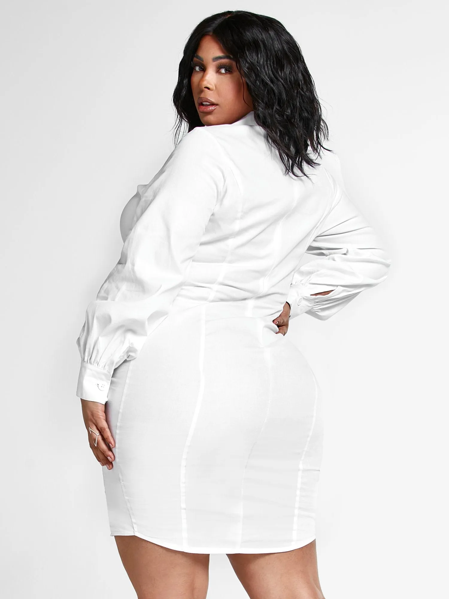 Mari Ruched Tie Dress