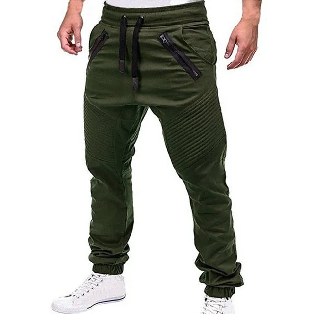 Men’s Solid Multi-Pocket Tactical Cargo Pants