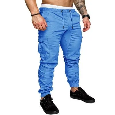 Men’s Solid Multi-Pocket Tactical Cargo Pants
