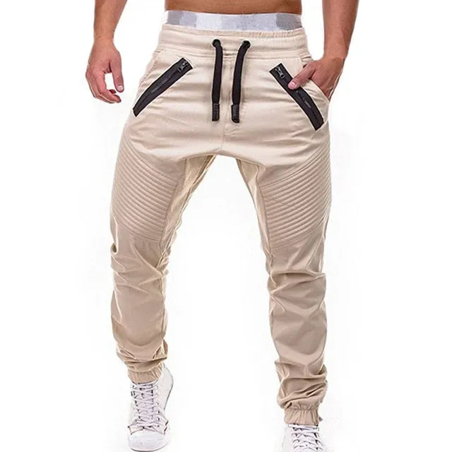 Men’s Solid Multi-Pocket Tactical Cargo Pants