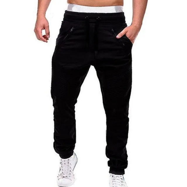 Men’s Solid Multi-Pocket Tactical Cargo Pants