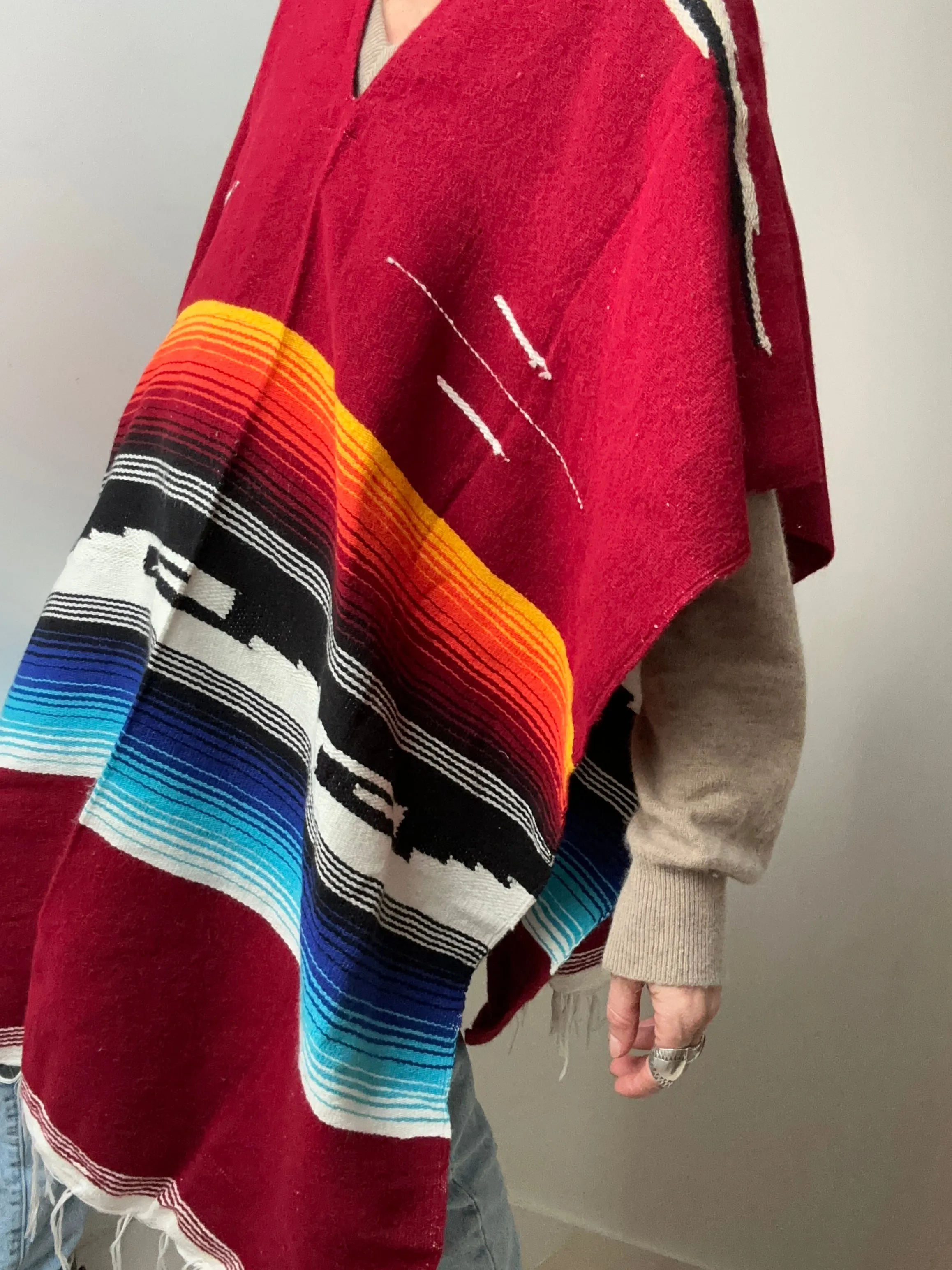 Mexican Woven Poncho
