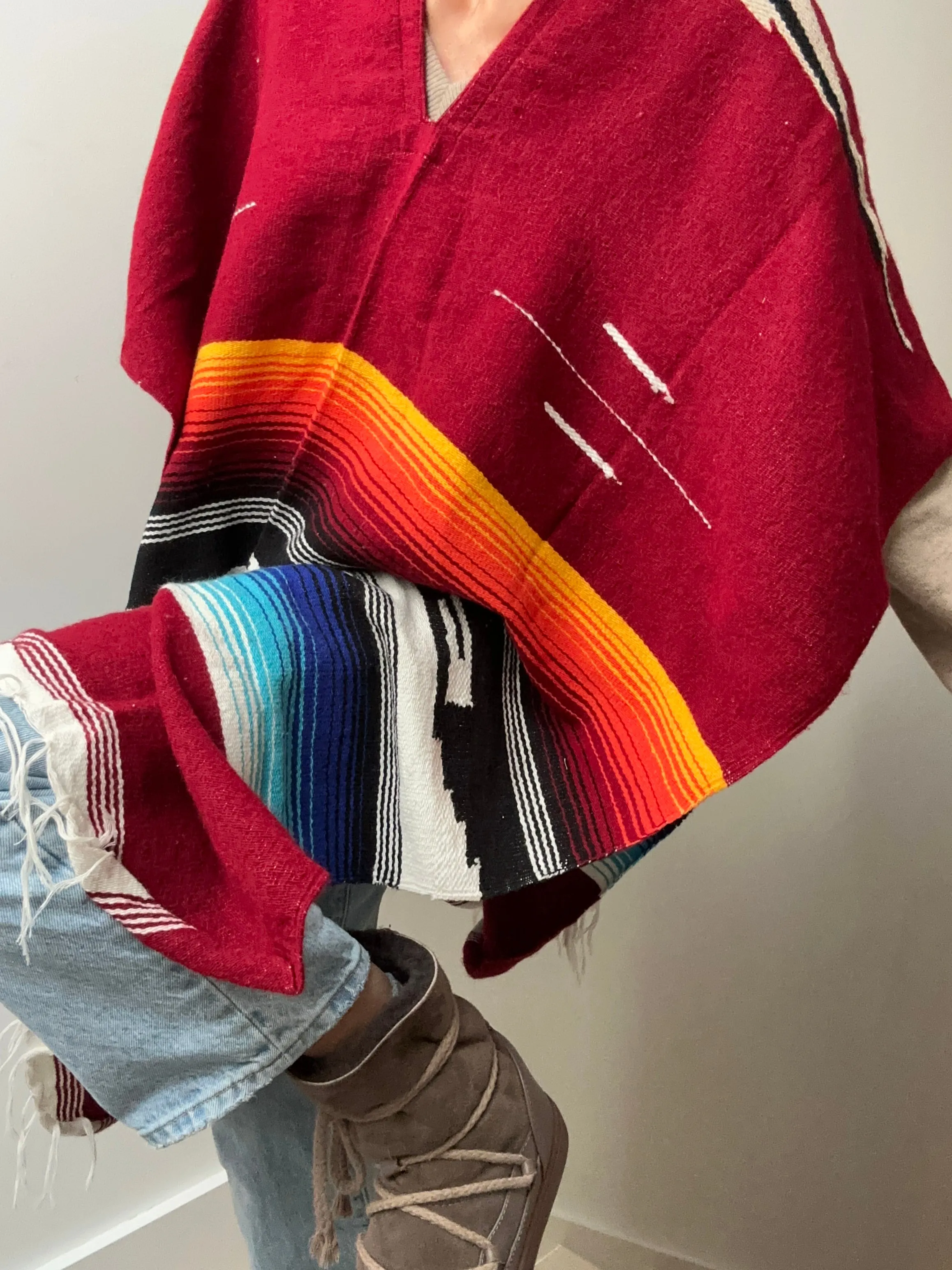 Mexican Woven Poncho
