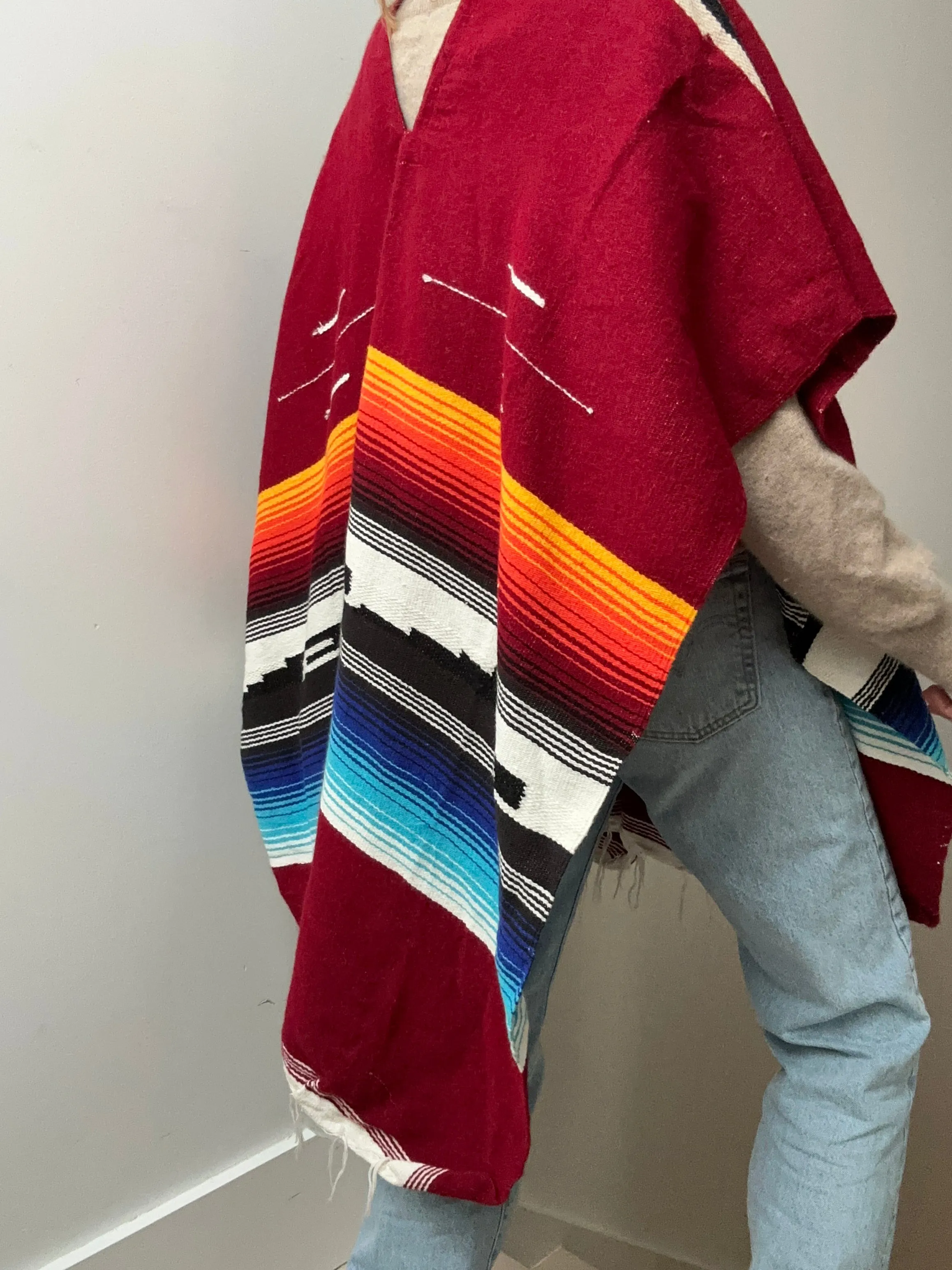 Mexican Woven Poncho