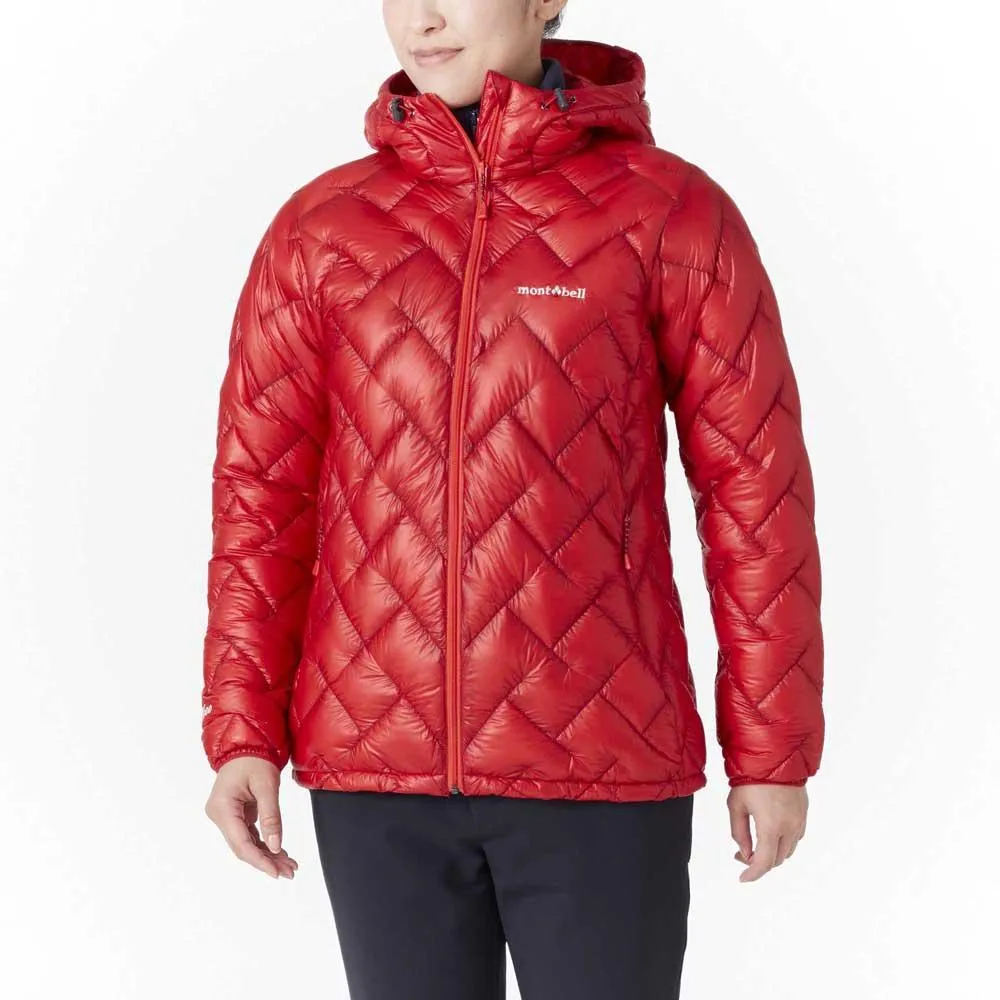 Montbell Down Jacket Women's Plasma 1000 Alpine Hooded Insulated Lightweight Water Resistant Parka - Black