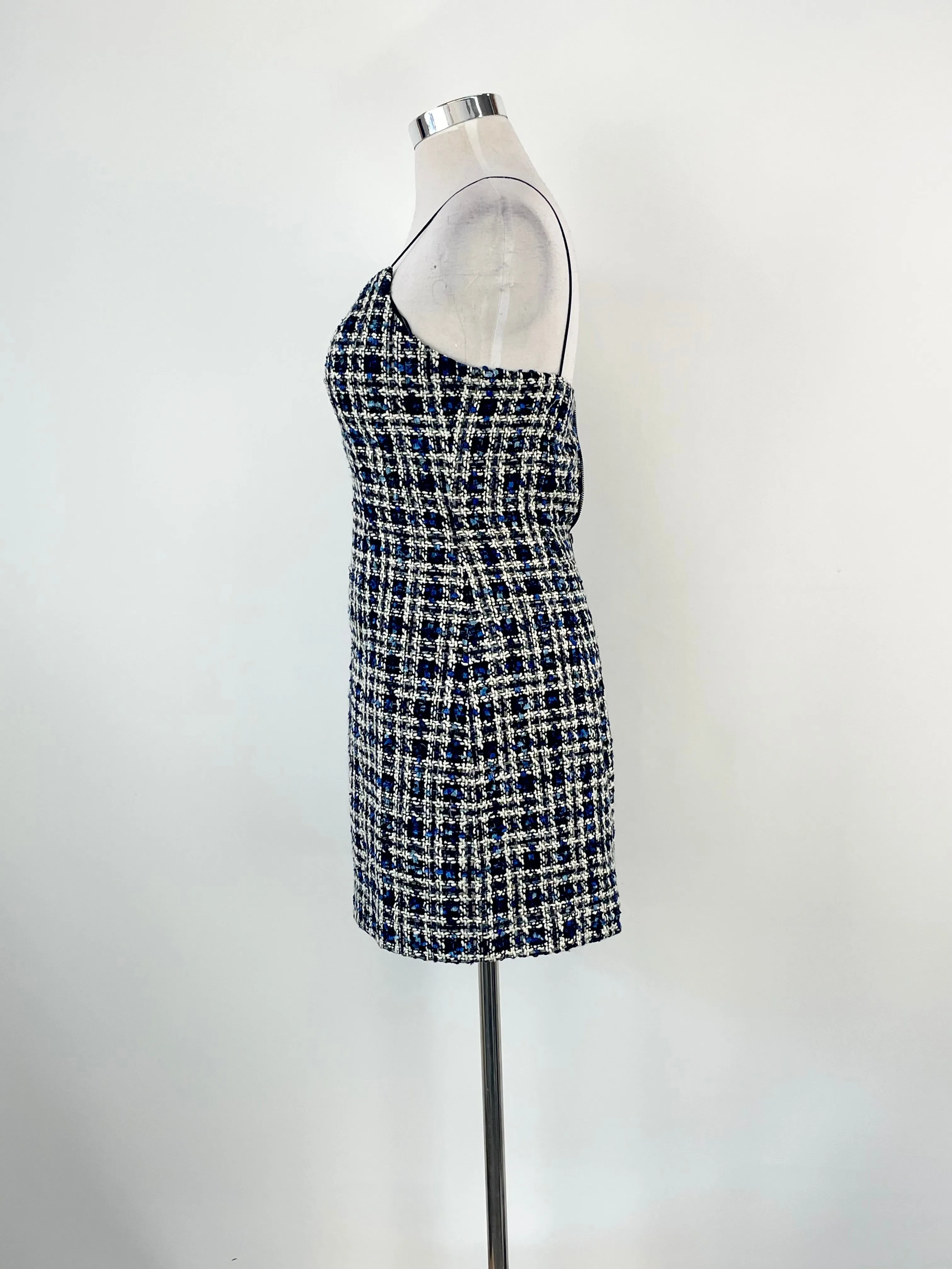 Mossman Blue & White Knit 'Timeless' Mini Dress - AU14