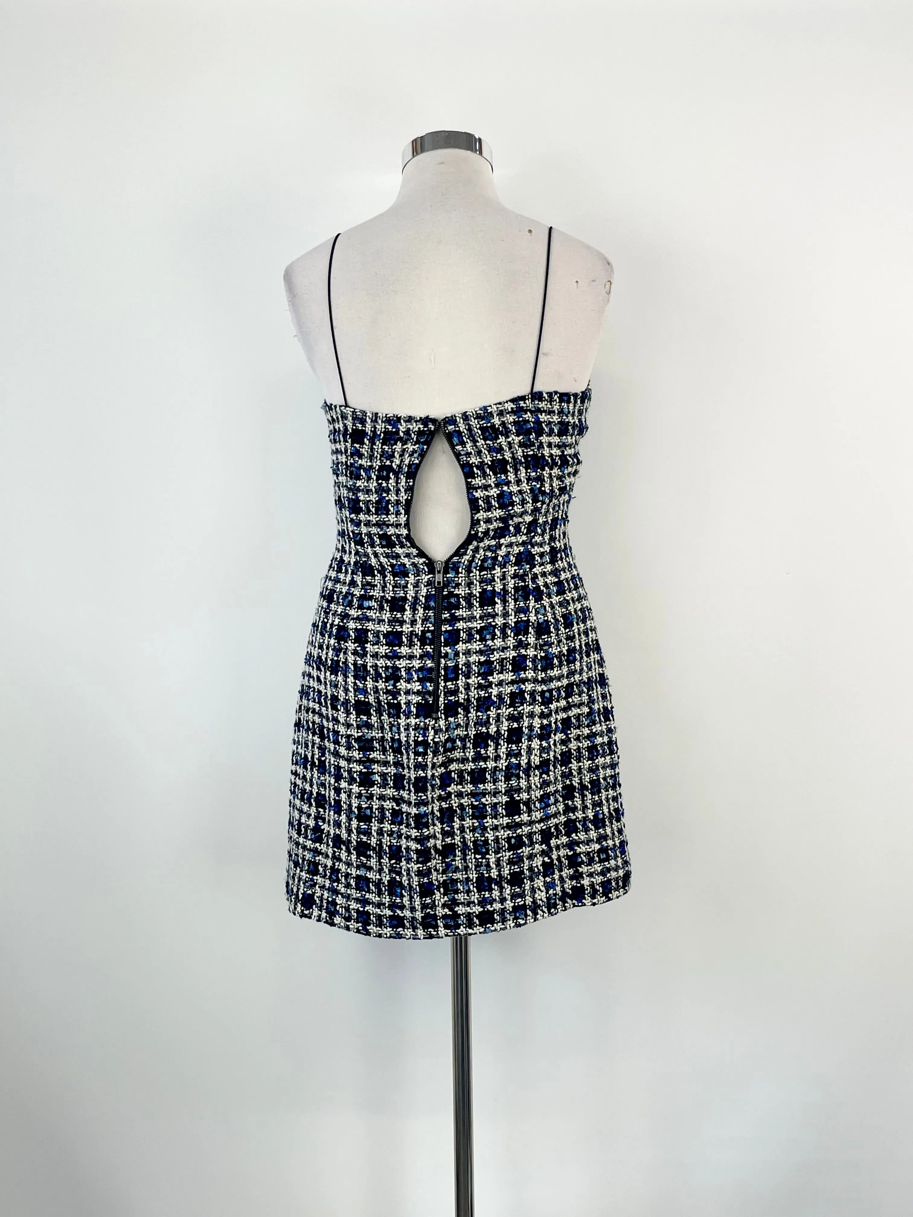 Mossman Blue & White Knit 'Timeless' Mini Dress - AU14