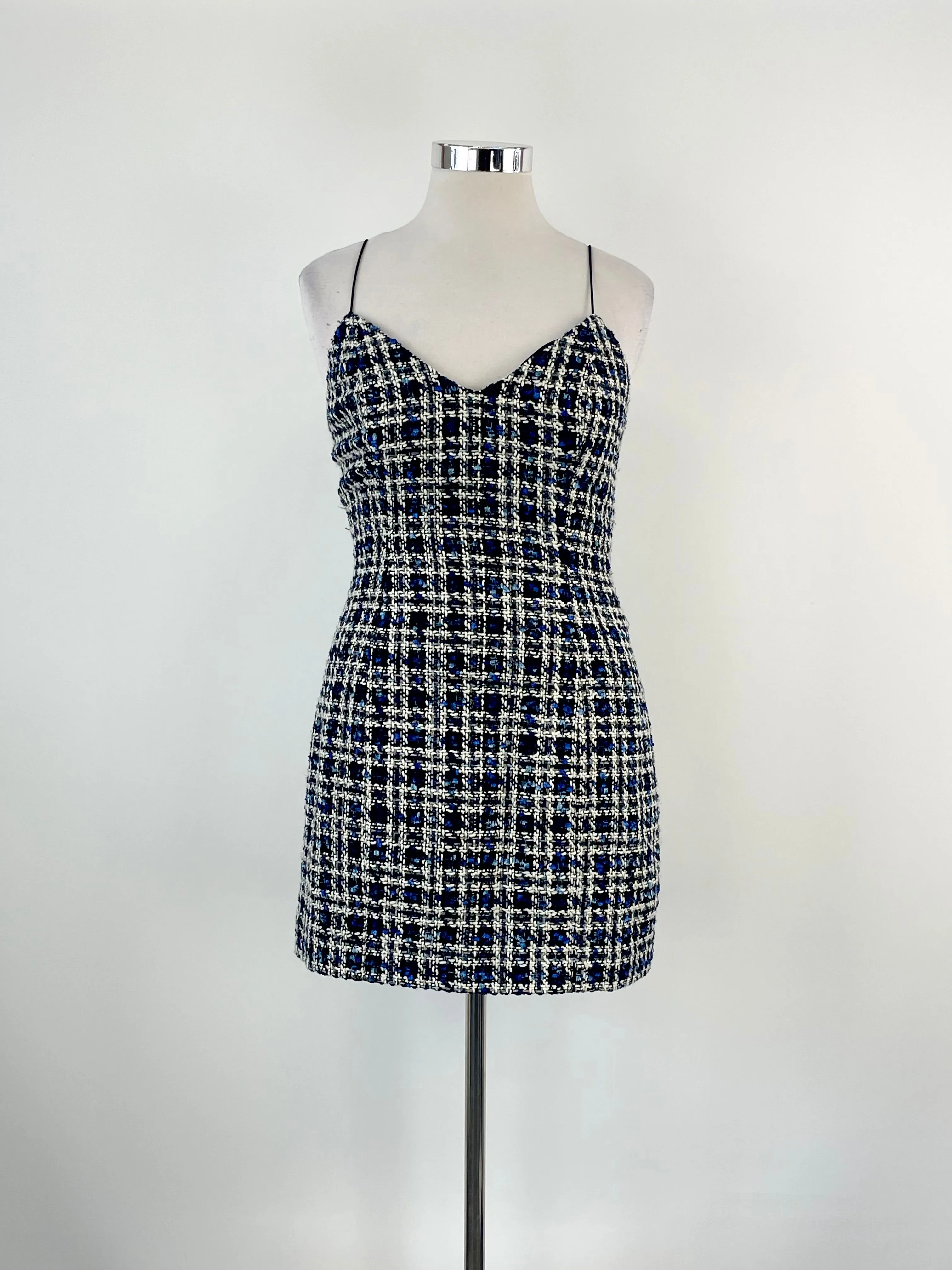 Mossman Blue & White Knit 'Timeless' Mini Dress - AU14