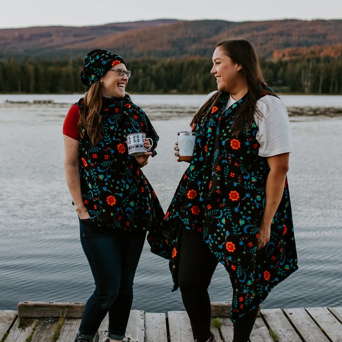 Multi-Use Fleece Cape - Honouring Our Life Givers by Sharifah Marsden