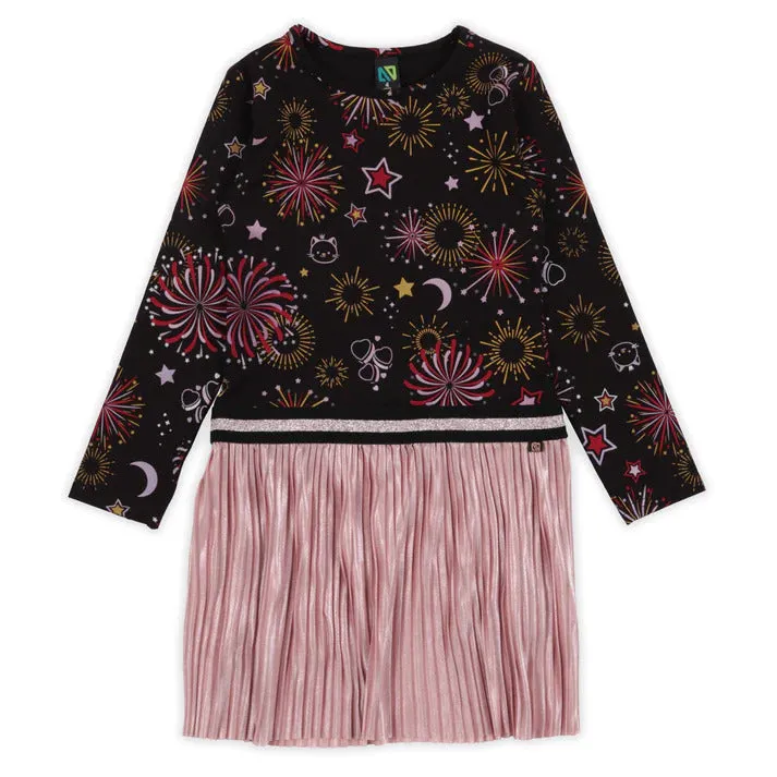 NANO Toddler Girls' Fireworks Chiffon Pleated Dress