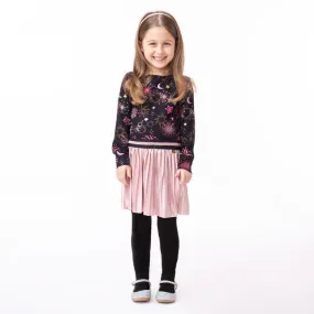 NANO Toddler Girls' Fireworks Chiffon Pleated Dress