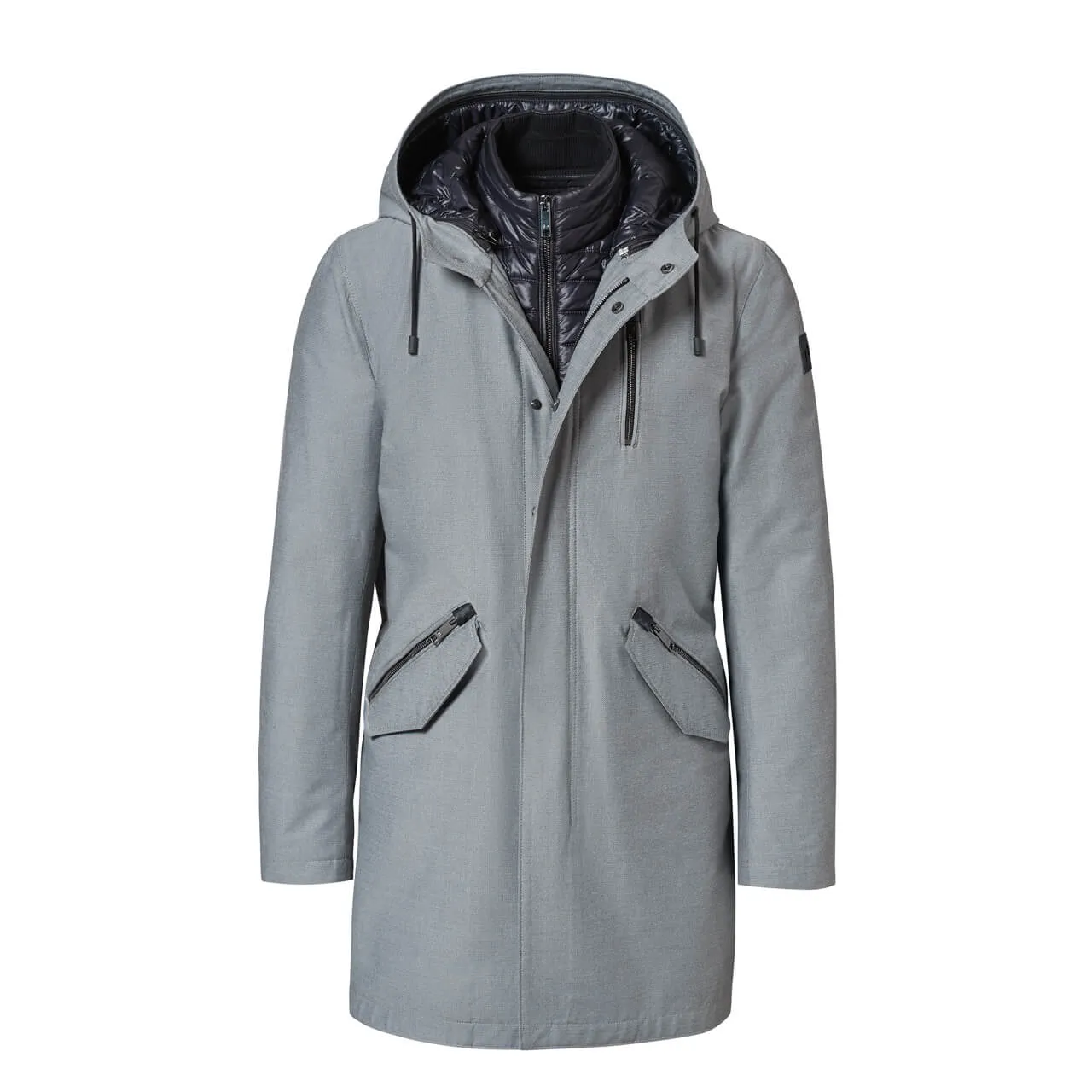 NEW Porsche Design Men's Grey Violet/Black 3in1 Parka M MSRP $1500