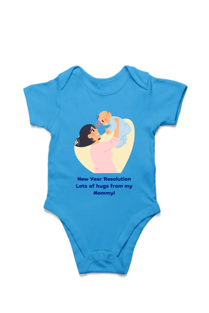 New Year 2025 Baby Romper – Resolution: Mommy Hugs