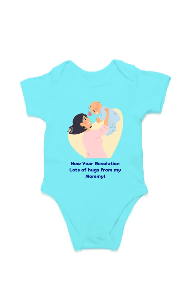 New Year 2025 Baby Romper – Resolution: Mommy Hugs
