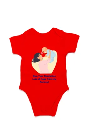 New Year 2025 Baby Romper – Resolution: Mommy Hugs