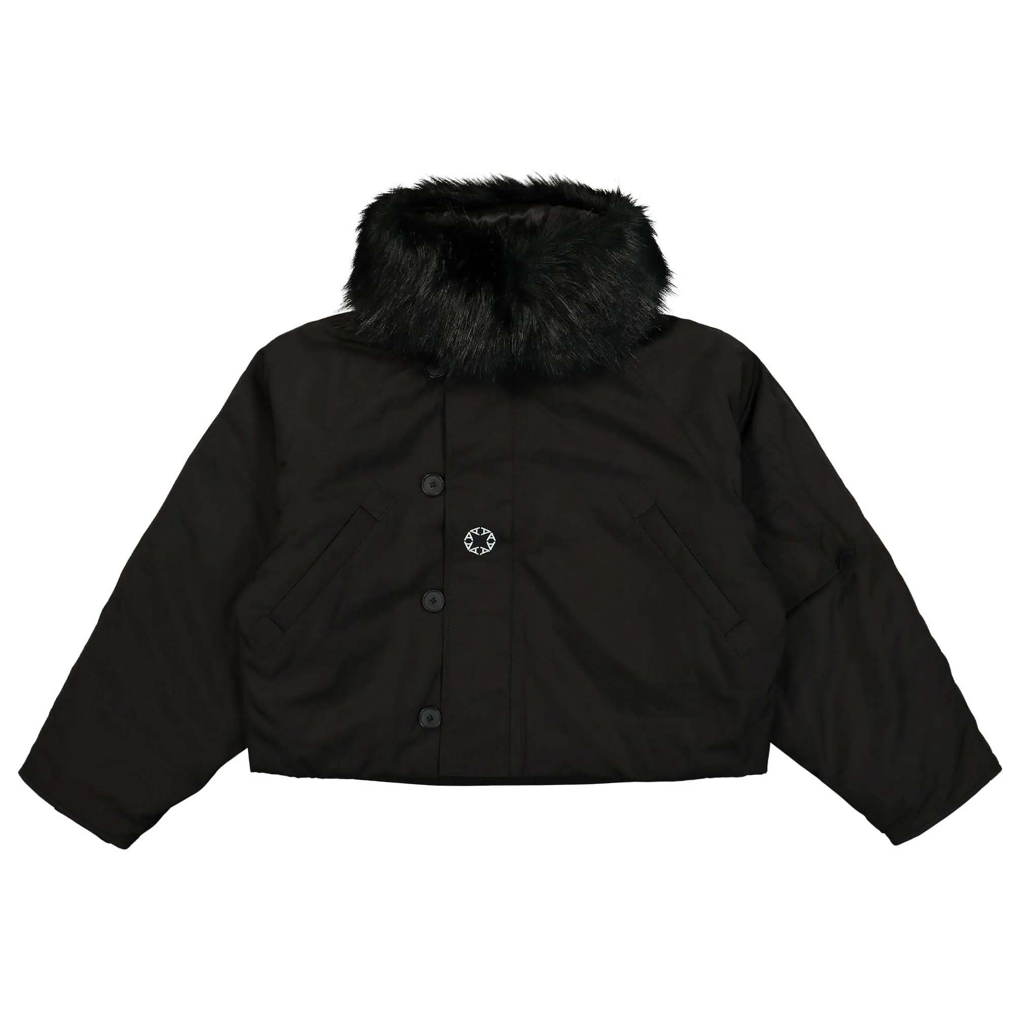 Nylon Logo Parka