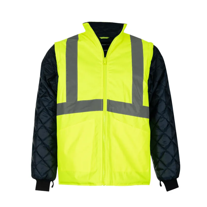 PIONEER SAFETY Jacket Parka 5 In 1 Lime/Navy
