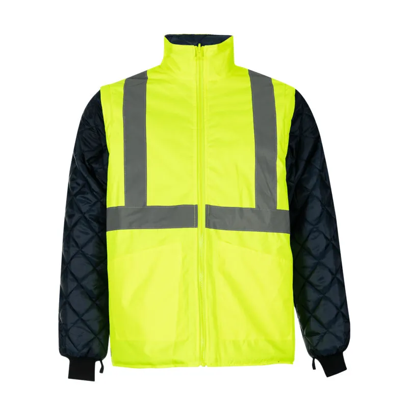 PIONEER SAFETY Jacket Parka 5 In 1 Lime/Navy