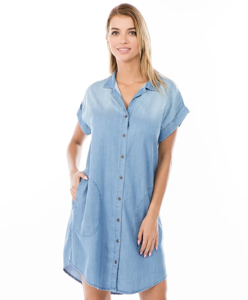 Pocket Shirt Dress
