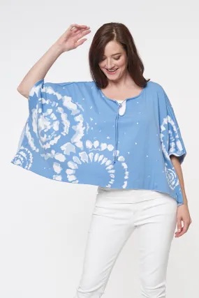 "Darryl" Poncho in Blue